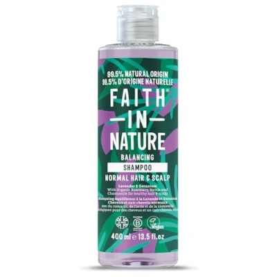 Abbildung von Faith In Nature Natürliches Lavendel Geranien Shampoo, Beruhigend, Vegan und Frei von Tierversuchen, Ohne SLS Oder Parabene, Für Alle Haartypen, 400ml