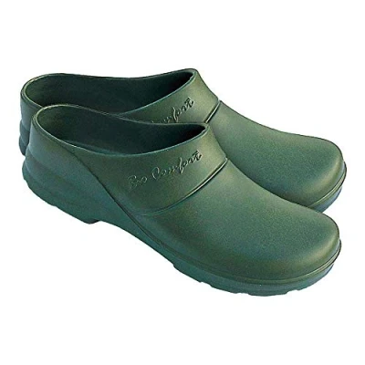 Abbildung von LEMIGO Bio Comfort Damen Eva Clogs, Gartdenclogs (Dunkelgrün, 37 EU)