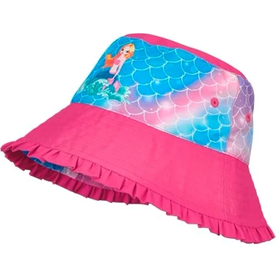 Abbildung von Playshoes Mädchen UV Schutz Sonnenhut Bademütze Kopfbedeckung, Meerjungfrau, 55cm