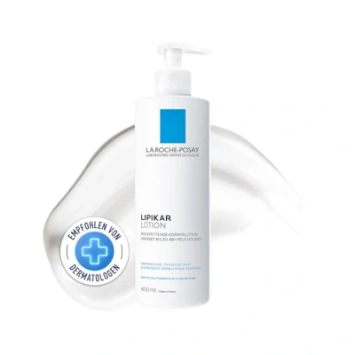 Abbildung von La Roche Posay Hydratisierende Bodylotion für sensible und trockene Haut die ganze Familie, Mildert Spannungsgefühle Juckreiz, Mit Sheabutter Niacinamid, Lipikar Lotion, 400 ml