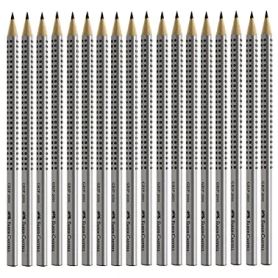 Abbildung von Faber Castell 18er Sparpack Bleistifte GRIP 2001 (silber B)