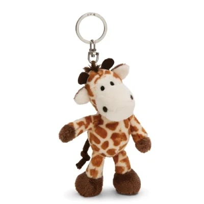 Abbildung von NICI Schlüsselanhänger Giraffe 10cm braun Treuer Begleiter für Rucksack oder Tasche, Schlüsselhalter klein und Groß 61852