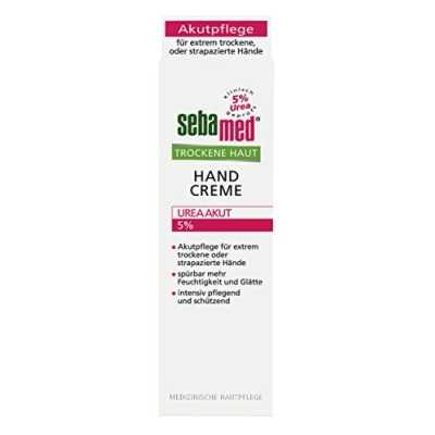 Abbildung von Trockene Haut Handcreme 5% Urea Akut 75 ml, lindert spürbar Spannungsgefühl, Rauheit und Rissigkeit hilft, die natürliche Feuchtigkeitsbalance wieder herzustellen