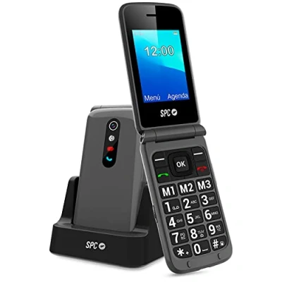 Abbildung von SPC Stella 2: Mobiles Klapphandy für Senioren, große Tasten, einfach zu bedienen, intelligenter Rufton und intelligente Benachrichtigungen, Ferneinstellung, SOS Taste, USB C, 3 Direktspeicher