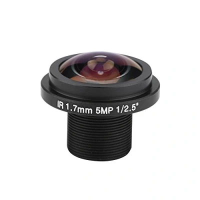 Abbildung von Zerone 5MP Fisheye CCTV Kameraobjektiv M12x0,5 185 Weitwinkel 1,7 mm Brennweite Sicherheitslinse für Fischauge