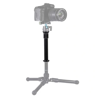 Abbildung von PULUZ 31cm Stativverlängerung Metall Handheld Verstellbare Kamera Teleskopstange mit 1/4 Zoll Schraube &amp; 3/8 Adapter für DSLR und SLR Kameras