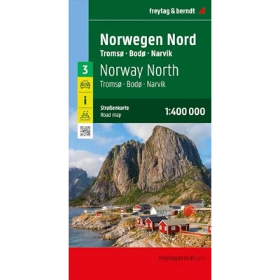 Abbildung von Norwegen Nord, Straßenkarte 1:400.000, freytag &amp; berndt: Tromsø Bodø Narvik, mit Autofähren (freytag berndt Auto + Freizeitkarten)