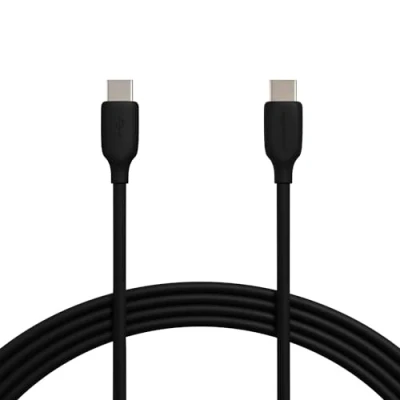 Abbildung von Amazon Basics Schnellladekabel, USB C auf 2.0, 480 MBit/s, 60W, IF zertifiziert, für Apple iPhone 15, iPad, Samsung Galaxy, Tablets, Laptops, 3 m, schwarz