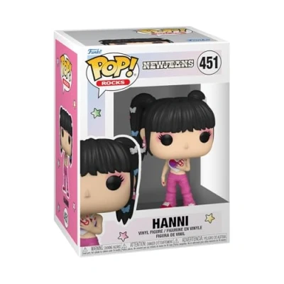 Abbildung von Funko Pop! Rocks: New Jeans Hanni Vinyl Sammelfigur Geschenkidee Offizielle Handelswaren Spielzeug Für Kinder und Erwachsene Music Fans Modellfigur Sammler Display