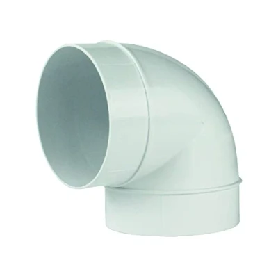 Abbildung von MKK Rundrohr Bogen 90 Grad Lüftungsrohr Ø 150 mm Abluft Zuluft Rohr Kanal PVC Verbinder