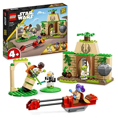 Abbildung von LEGO 75358 Star Wars Tenoo Jedi Temple, Spiel Set für Anfänger mit Minifiguren LYS Solay, Kai Brightstar, Meister Yoda, inklusive Speeder Bike und Lichtschwertern Kinder ab 4 Jahren