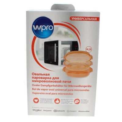 Abbildung von Whirlpool Indesit 484000008885 Pfanne C00385926 STM250, mikrowellen schnelldampfgarer orange, 2,5L