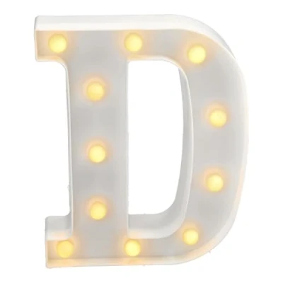 Abbildung von JANDEI Warmes Licht LED Zahlen und Buchstaben für Dekoration Atmosphäre, leuchtendes Herz, Nachtlichter, Geburtstage, Hochzeiten, Schaufenster. Sie funktionieren mit AA Batterien (D)