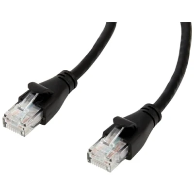 Abbildung von Amazon Basics Gigabit Ethernet LAN Kabel, RJ45, Cat6, ideal für Heim und Büronetzwerke, 1m 1 Stück, Schwarz