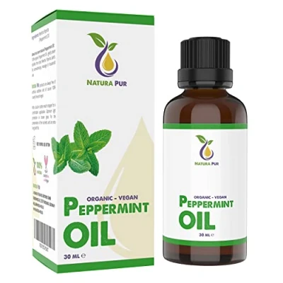 Abbildung von Pfefferminzöl BIO 30ml 100% naturreines ätherisches Öl, vegan Peppermint Oil (Mentha Piperita) Minzöl Aroma Diffuser Öl