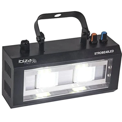 Abbildung von Ibiza STROBE40LED 2x20W LED Stroboskoplicht Schwarz