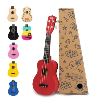Abbildung von CB Sky Soprano Ukulele 53cm Anfänger, Schüler Hawaiian Gitarre (Red)