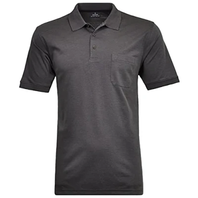 Abbildung von RAGMAN Herren Softknit Polo mit Brusttasche Kurzarm, 540391, Schiefer, XL