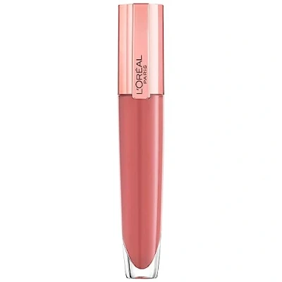 Abbildung von L&#039;Oréal Paris Glänzender Lipgloss für maximales Volumen, Pflegende Wirkung, Mit Hyaluronsäure und Kollagen AS Fragmenten, Glow Paradise Brilliant Signature Plump in Gloss, Nr. 412 I Heighten