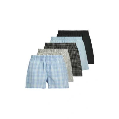Abbildung von Jack &amp; Jones Jacmilano 5 PACK Panties poppy seed pack:black chambray blue skyway dusty olive, Herren, Größe: Small