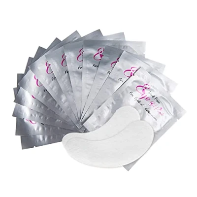 Abbildung von 50 Paar Augenpads für Wimpernverlängerung Fusselfrei Augen Gel Patch Hydrogel Profi Lint Free Eye for Eyelash Extensions Augenwimpern (New)