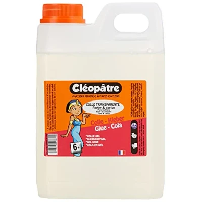 Abbildung von Cléopatre Transparenter Kleber Nachfüllpackung Einfache, präzise und gleichmäßige Anwendung Lösungsmittelfrei, Reinigung mit Wasser Ab 6 Jahren 2KG