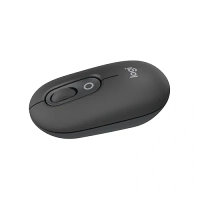 Abbildung von Logitech POP Mouse, kompakte und mobile kabellose Bluetooth Maus mit programmierbaren Tasten leisen Klicks, Easy Switch für einfaches Umschalten bis zu 3 Geräten, Notebook, Tablet, PC Grafit