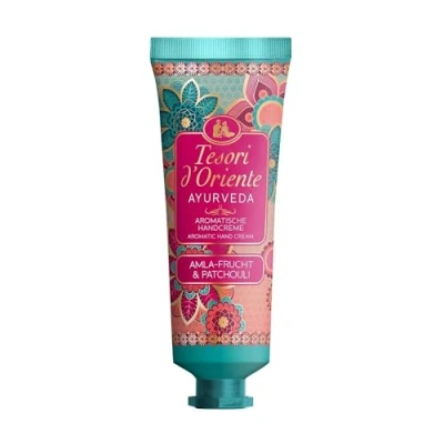 Abbildung von TESORI D&#039;ORIENTE Handcreme AYURVEDA 75ML, zarte mit Amla Fruchtextrakt, Sesam Öl, Aloe vera und Calendula, Wellness Ritual für Körper &amp; Sinne