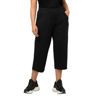 Abbildung von Ulla Popken Damen große Größen 7/8 Hose, Schwarz (Schwarz 10), 46/48