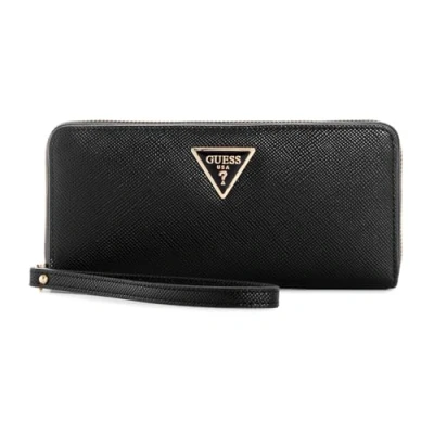 Abbildung von Guess Laurel Large ZIP Around Geldbörse, Damen, Größe: One Size, Black