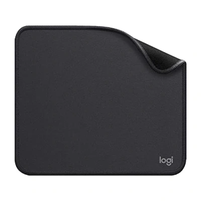 Abbildung von Logitech Mouse Pad Studio Series, Computer Mauspad mit Anti Rutsch Gummiboden, Leichtes Gleiten, Spritzwassergeschützt, Langlebige Materialien, Tragbar, Frisches, modernes Design Grau