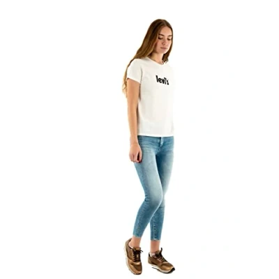 Abbildung von Levi&#039;s Damen The Perfect Tee T Shirt,Poster Logo Sugar Swizzle,XXS