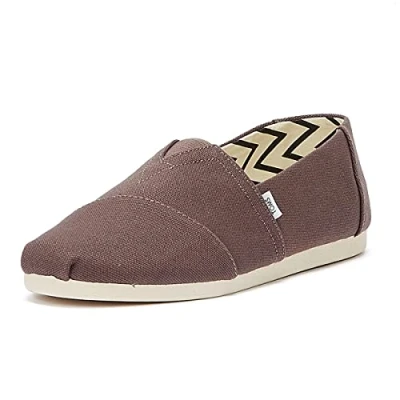 Abbildung von TOMS Herren Alpargata aus recycelter Baumwolle Flache Slipper, GRAU, 40.5 EU