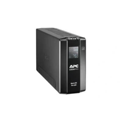 Abbildung von APC by Schneider Electric Back UPS PRO BR650MI 650VA Leistung MI modell (6 IEC Outlets, Kaltgeräte Ausgänge, LCD interface, 1GB Dataline protection)