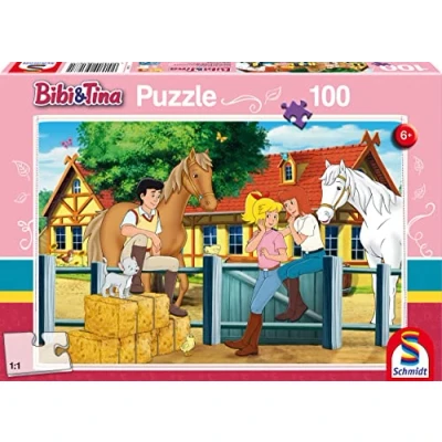 Abbildung von Schmidt Spiele 56187 Bibi und Tina, Auf dem Martinshof, 100 Teile Kinderpuzzle