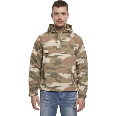 Abbildung von Brandit Windbreaker, Herren, Größe: Large, Wood camo