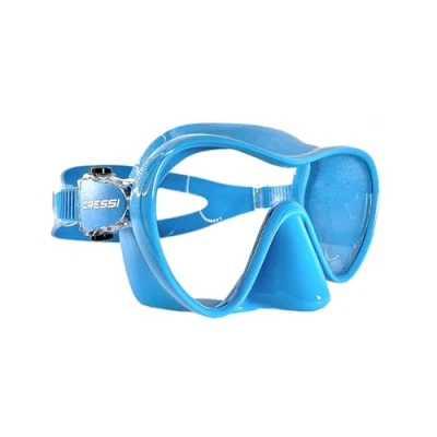 Abbildung von CRESSI Unisex Adult F1 Mask SIL Aquamarine Rahmenlose Einzellinsen Tauchmaske, Einheitsgröße
