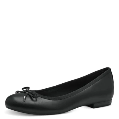 Abbildung von MARCO TOZZI Damen Ballerinas mit Schleife Vegan, Schwarz (Black), 40 EU