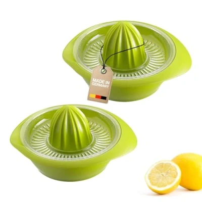 Abbildung von Westmark 2 Zitronen /Zitruspresse mit Behälter, Durchmesser: 18,7 cm, Fassungsvermögen: 0,5 Liter, Kunststoff, Limetta, Apfelgrün, 309122EA