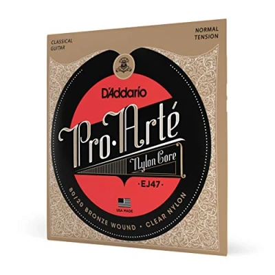 Abbildung von D&#039;Addario Gitarrensaiten Konzertgitarre Akustikgitarre Akustik Gitarre Saiten Classical Guitar Strings EJ47 Pro Arte Satz 028&#039; 043&#039;