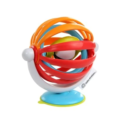 Abbildung von Baby Einstein, Sticky Spinner Spielzeug, perfekt auf Reisen oder für unterwegs, saugfähiger Boden zum Anbringen glatten Oberflächen ,1 Stück (1er Pack)