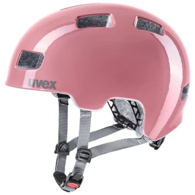 Abbildung von uvex hlmt 4 Leichter Fahrradhelm für Kinder individuelle Größenanpassung waschbare Innenausstattung rosé Grey 55 58 cm