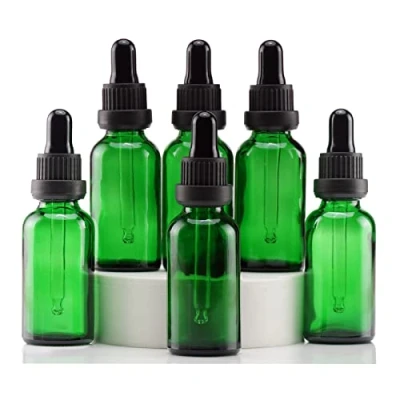 Abbildung von YIZHAO Pipettenflasche 30ml Grüne, Apothekerflasche mit [Dropper Pipette Glas], Tinktur Flaschen für Ätherische Öl,Parfümöle,Aromatherapie,Düfte,Flüssigkeit 6Pcs