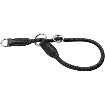 Abbildung von HUNTER Freestyle Dressurhalsung, Hundehalsband, Zugstopper, robust, wetterfest, 35 (S), schwarz