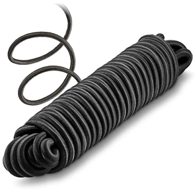 Abbildung von com four® Spanngummi 10m x 8mm Spannseil für Banner, Plakate, Zelte, Pavillon Gummiseil Transport, Camping, Sport, Gepäck Expanderseil als Planenspanner, Gepäckspanner, Sicherung