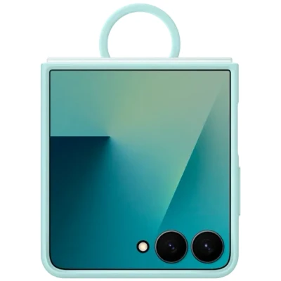 Abbildung von Samsung Silikon Back Cover mit Ring Minze Galaxy Z Flip 7