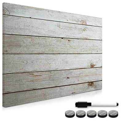 Abbildung von Navaris Magnettafel Magnetpinnwand Memoboard zum Beschriften 70 x 50cm Notiztafel div. Designs Tafel abwaschbar mit Magneten Stift