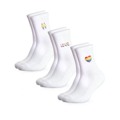 Abbildung von Occulto Herren &amp; Damen LGBTQ Tennissocken 3er Pack (Modell: Pride) Mix 43 46