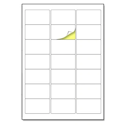 Abbildung von 21 Stück/Blatt, 25 Blatt Adressetiketten Adressaufkleber, Etiketten Selbstklebend Bedruckbar A4 (63,5 x 38,1mm)