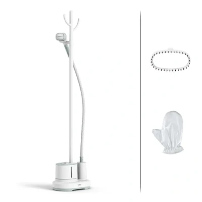 Abbildung von Tefal IT3274 Origin Home Stand Dampfglätter 42 g/Min. Dampfleistung auffrischen und desinfizieren 3 Dampfstufen einsatzbereit in 45 Sek. 1,4 Liter Weiß/Eukalyptus
